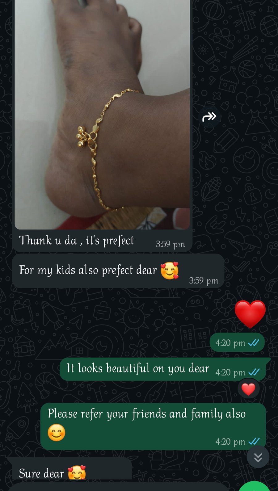 Customer message 4